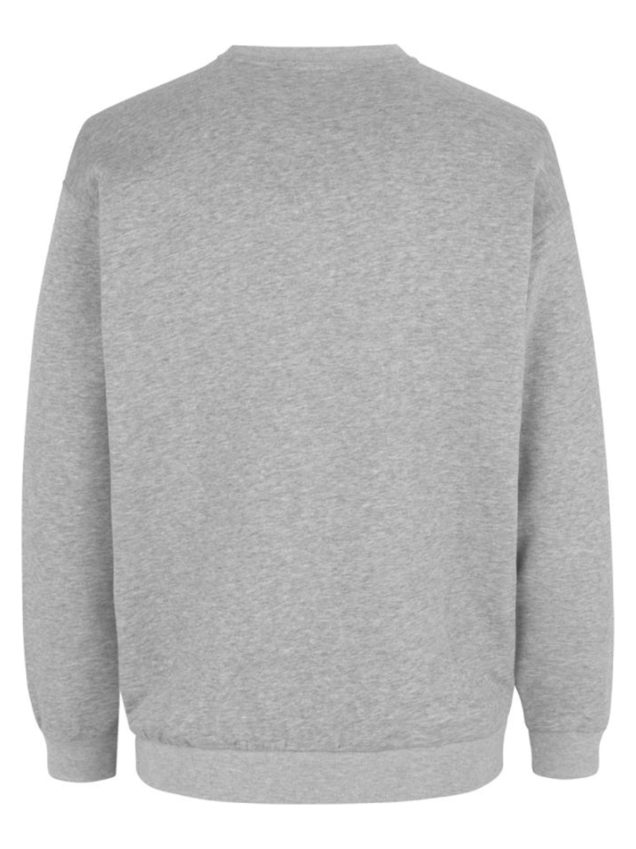 ID Strik & Sweat 0600-gråmelange_S - Bygholm Menswear